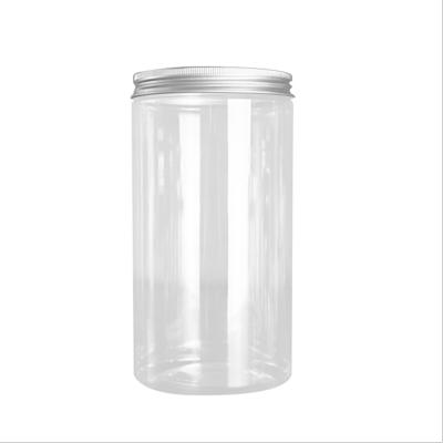 China 2oz 3oz 4oz 5oz 8oz 500ml 1000ml Plastic Food Jar Honey Cookie Food Jar With Lid C Popular PET Lear Spice for sale