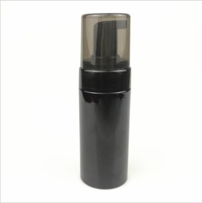 China Black Plastic Foamer Cosmetic Foamer Pump PET Round Soap Stock Foam Bottle For Cosmetic Cleaning for sale