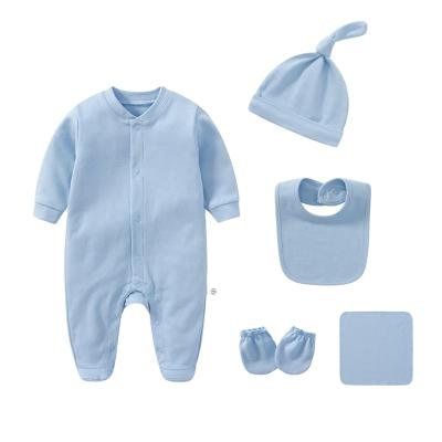 China Spring and Gift Box 6PCs Summer Newborn Pure Baby Underwear Antibacterial Newborn Baby Suit for sale