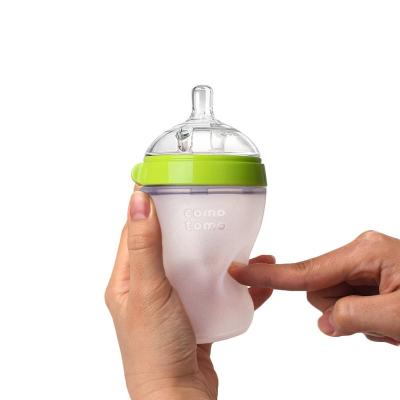 China BPA free wholesales new style silicone baby water bottle/baby feeding bottle for sale