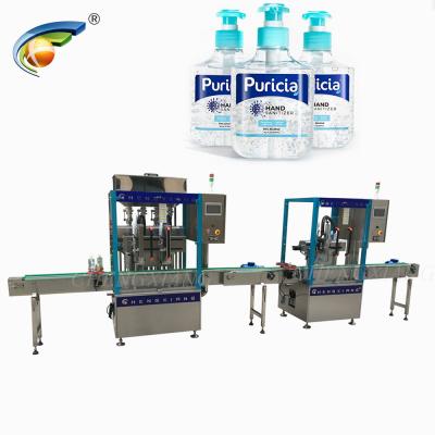 China Hot sale chemical hemp lotion cream filling machine, 250ml 500ml automatic hand sanitizer filling machine for sale