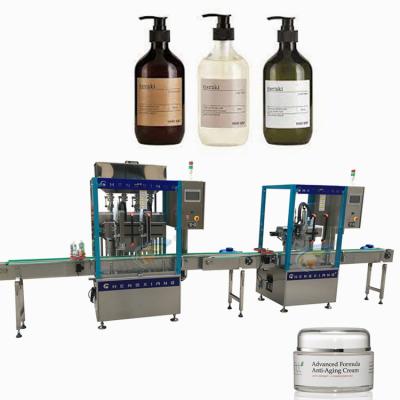 China Chemical Filling Machine Shampoo Double Heads PET Liquid Bottle Filling Machine For Lotion Honey Sauce for sale