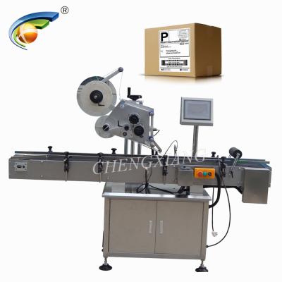 China Beverage Shanghai Maker Box Labeling Machine , Carton Corner Label Applicator en venta