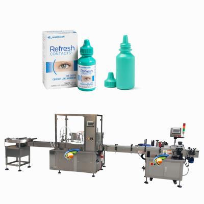 중국 Small Chemical Bottle 10ml Eye Drop Filling Machine With Capping And Labeling Machine 판매용