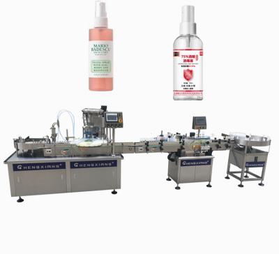 China Automatic Chemical Nasal Spray Filling Machine, 50ml 100ml Spray Bottle Filling Capping Labeling Machine à venda