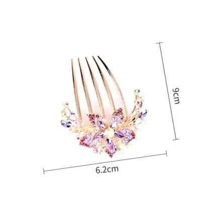 China Wholesale Crystal Set Alloy Diamond Hair Accessories Fashion Joker Hairpin Headwear for sale