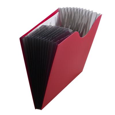 China PP PP Expanding Folder With Coded Index Sticker, Plastic A4 Accordion Folder For Office for sale