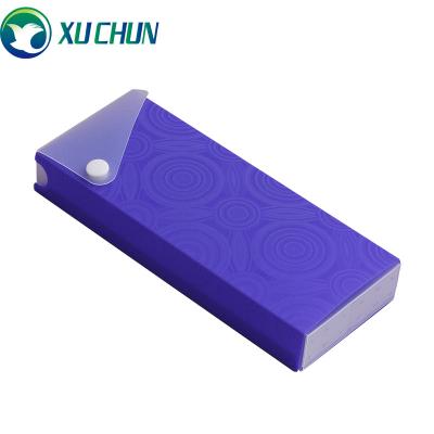 China Schools & Pencil Case And Offices PP Student Pencil Box Eco-friendly Plastic Bag With Button For School for sale