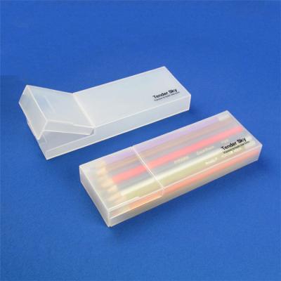 China Portable Polypropylene Pencil Case Plastic Universal Clear Pencil Case With Divided Storage Compartments for sale