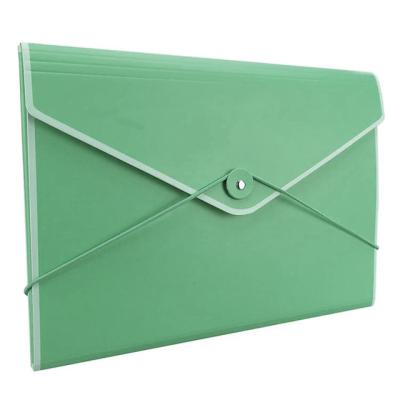 China Customized A4 size envelop folder pp envelop folder bag fashion flap folder with elastic closure for sale