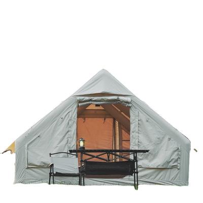 China Diagonal Tethering Type High Quality Air Tent Outdoor Glamping Tent Luxury Camping Inflatable House Tent for sale