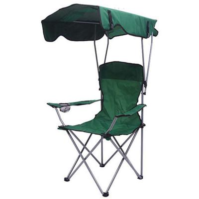 China Easy-carry Cheap Outdoor Folding Beach Chair With Shade Folding Fishing Chair Camping for sale