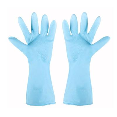 China Waterproof Latex Cleaning Laundry Gloves Dishwashing Gloves For Household Useful Cleaning Kitchen Gloves for sale