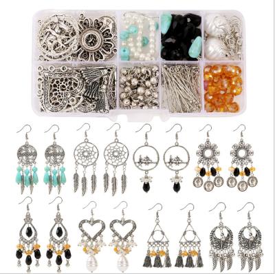 China BOHEMIA 1 Box DIY 10 Pairs Bohemian Earring Chandelier Making Kit Earring Connector Charm Findings - Starter Chandelier Nickel Fre for sale