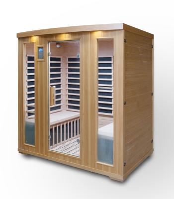 China Computer Control Panel Infrared High Quality Enclosed Steam Shower Room Steam Bath Sauna Wooden Room for sale