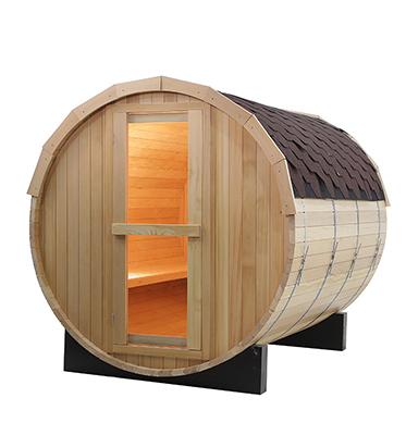 China 2021 Hot Selling Solid Wood Hemlock Sauna Saturated Steam Sauna Popular Outdoor Computer Eco Sauna Barrel Traditional Saturated Steam Sauna Room/Red Cedar Wood for sale