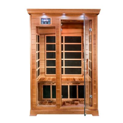 China Computer Control Panel Home Mini Low Emf Carbon Heater Portable Infrared Sauna Room for sale