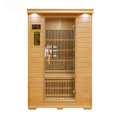 China Carbon Fiber Heater Steam Sauna Room For Double Home Infared Traditional Personal Far Sauna Control Panel for sale