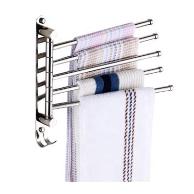 China Home.Hotel.Bathroom.Shower Room 5 Tier 304 Stainless Steel Folding Towel Shelf/Towel Shelf With Hook/Towel Rack Shower Room for sale