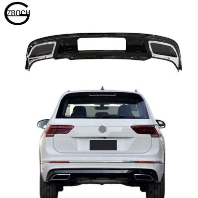 China Genuine PP Rear Diffuser For Volkswagen Tiguan Change To Lip Rear Bumper R-Line Rear Diffuser for sale