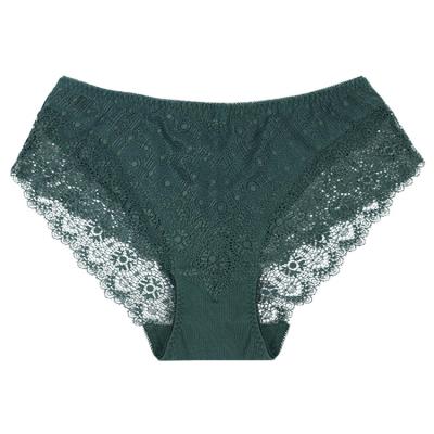 China New Design High Waist Cotton Women's Antibacterial Hot Panties Sexy Lace Plus Size Women's Panties for sale