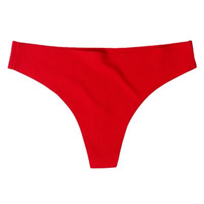 China Sexy Nylon Seamless Women's Panties Ladies Fashion Thong Panties Customized Anti-Static Mid Waist for sale