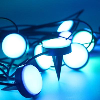 China Ip67 Waterproof Outdoor Ground Garden Lawn Walkway Multicolor Led Buried Light String. for sale