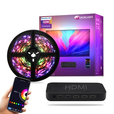 China Residential Newcomer Ambient Light Led Lighting Real TV Background Auto Calibration RGB Immersion TV Led Backlights With Hdmi Sync Box. for sale