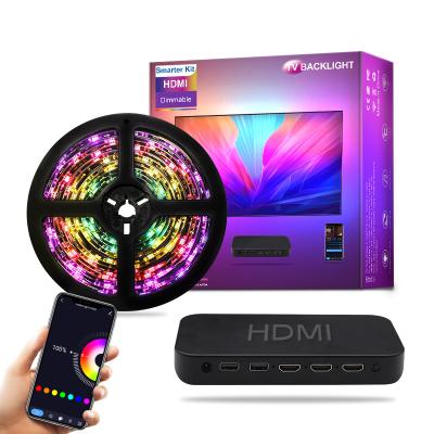 China Residential Music Sync Dip TV Usb Powered Dimmable Color Mobile Backlight Led Strip Light Sync With Screen. for sale