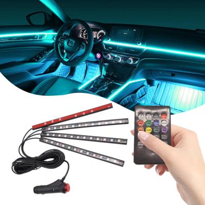 China Automotive Decorative Led Atmosphere Strip Light Wireless Remote Lighting System Interior Ambient Lights. for sale