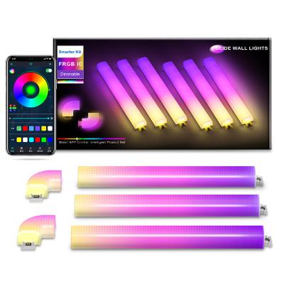 China Modern Most Popular Animated Smart Sliding Wall Lights Control Music Sync Multicolor Home Decor Led Bars. for sale