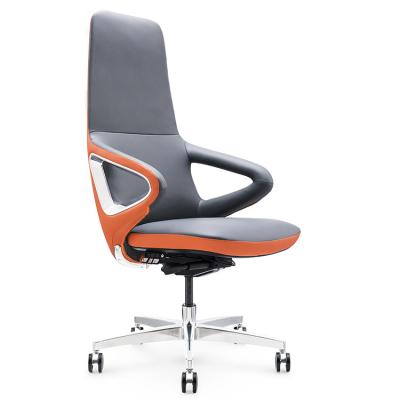 China Adjustable Chair Office Executive Boss (Height) Ergonomic Adjustable Chair Height Leather Design for sale