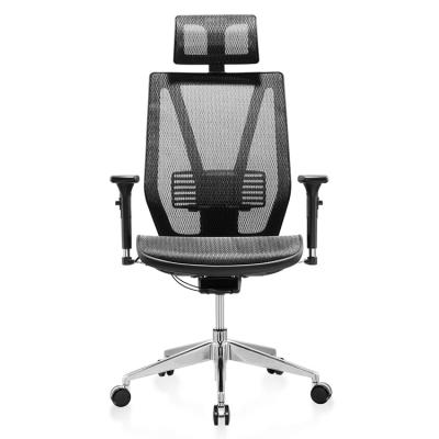 China Modern Furniture Office Boss Client Chair Silla Oficina Swivel Mesh Office Chair (Height) PU Adjustable Caster New Design for sale