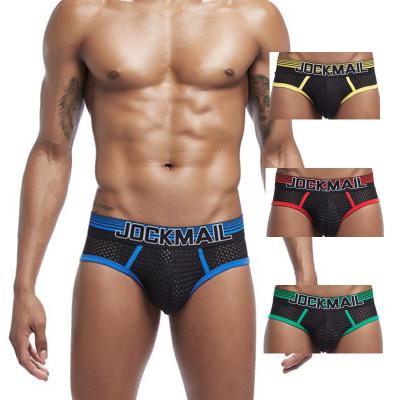 China Mesh Anti-Static Series Brand Brand Jockmail Underwear Breathable Shorts Plus Size Boxer Briefs Men for sale