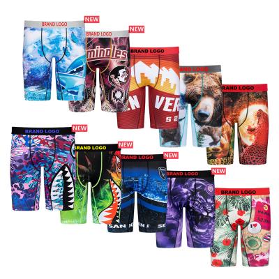 China Breathable Anti-Static Animal Print Underpants Ethica Clip Series Shorts Trunks Mens Underwear Boxer for sale