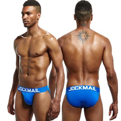 China Low Series Anti-static Organic Cotton Jockmail Briefs Men Underwear Mini Thong for sale