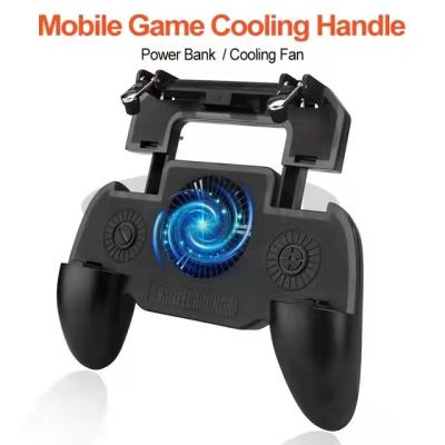 China Joystick Trigger Game Controller Plug-in Shooter Radiator Six Finger Mobile Phone Game Controller Mobile Gamepad for sale