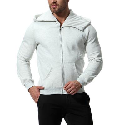 China Men's Cotton Anti-Wrinkle Acrylic Hooded Zipper Long Sleeve Double Pocket Thermal Sweater Jacket for sale