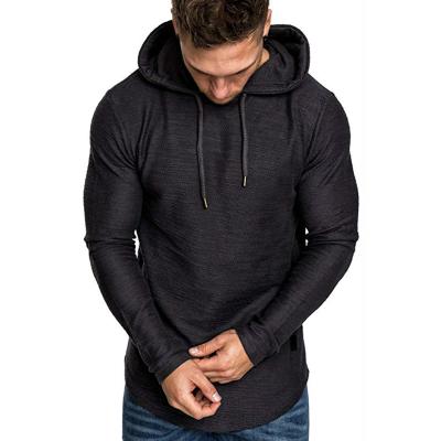 China Viable New Fashion Leather Quilting Men's European Code Casual Hoodie for sale