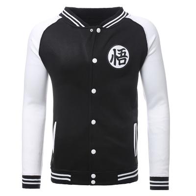 China New Men's Wukong Cartoon Leisure Breathable Baseball Suit Straight Thin Collar Hoodie Jacket for sale