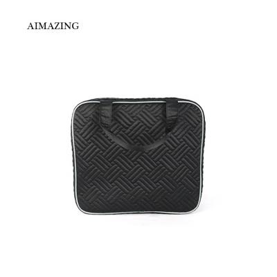 China 2021 Logo Brown Checkered Makeup Bag Waterproof Shockproof Private Label Custom Cosmetic Bag Anti-Wear And Puddle-proof for sale