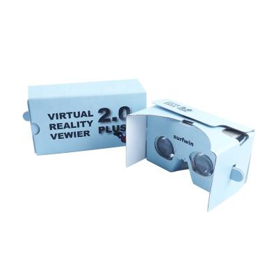 China Google Cardboard vr glasses 2.0+ plus vr headset with custom printing < 50