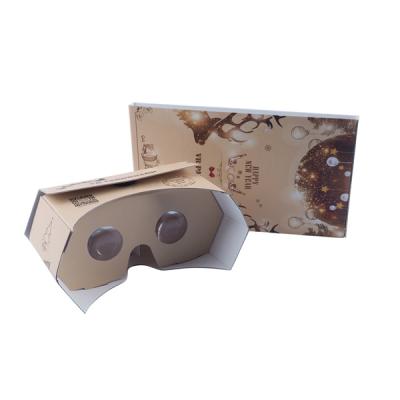 China new vr 3d glass virtual reality V3.0 AUTOMATIC vr viewer cardboard Google 34mm 50