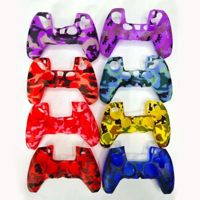 China Hot sale ps5 silicone controller eco-friendly silicone skins water-transfer printing silicone cover for ps5 controller for sale