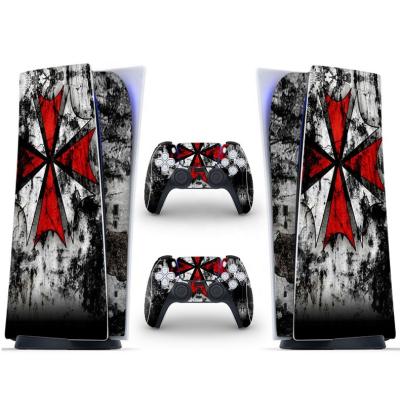 China Protection and Decoration for PS5 Wholesale Custom Low Price PS5 Console Controller Peels Stickers for PS5 Version Digital Edition Console Controllers for sale