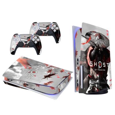 China Anti-dust Anti-scratch skin for new PS5 console PS5 skin sticker Full-body Hot-selling vinyl peels PS5 decal cover CD version for sale