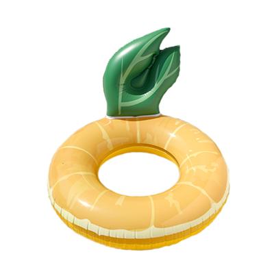 China Outdoor Inflatable Swimming Pool PVC Ring Kids Transparent Swimming Equipment Adult Water Play Back Lemon Row Floating Couch for sale