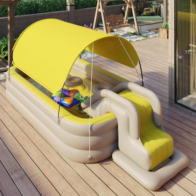 China Foldable Inflatable PVC Ball Thickened Durable Swimming Pool Above Ground Swimming Pool For Family for sale