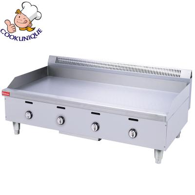 China Easily Cleaned Commercial Kitchen Equipment Table Top Stainless Steel Plate Gas Griddle for sale