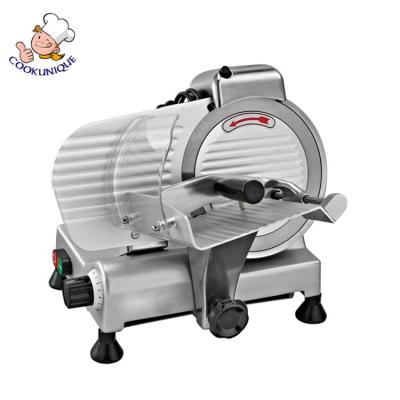 China Alloy Structure 10inch Anodized Aluminum Electric Meat Slicer, Superior Slicing Solution For Refrigerated Meat for sale